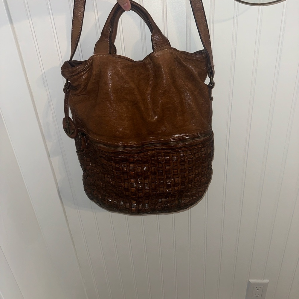 Brown Leather Tote Bag